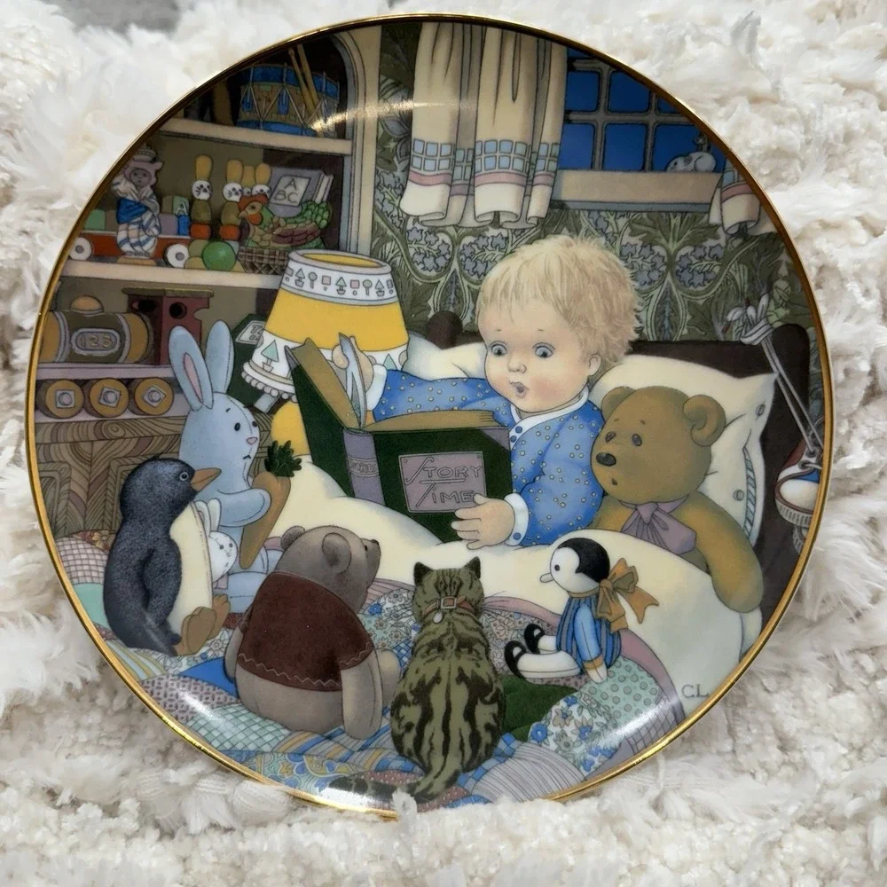 1981 Carol Lawson Limited Edition Storytime Hanging Plate‎ 8